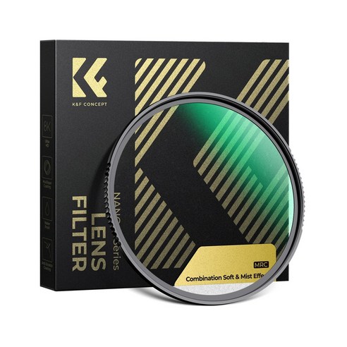 K&F NANO X-cel 하이브리드 소프트 미스트 렌즈 필터 1/8 시네마틱 효과 28층 멀티 코팅 방수 스크래치 방지 인물 사진 브이로그 영상용 블랙 매직 필터 초슬림, 1개, 67mm