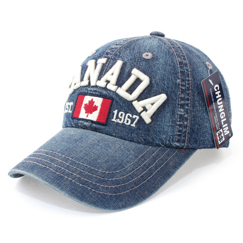 NOEXCUSES CANADA 데님 청지 캐쥬얼 볼캡 (C362)