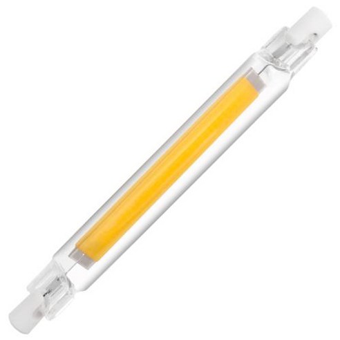 조도 조절식 COB 램프 전구 유리 할로겐 교체 R7S LED AC 220V 118mm 30W 10W, 24) 자연광 - 78mm 8w 220v - 아니다