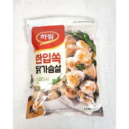 코스트코 하림 자연실록 한입쏙 스파이시 닭가슴살 1.2kg + 이케아 봉지클립(대) 1P 아이스박스+아이스팩 무료, 1개