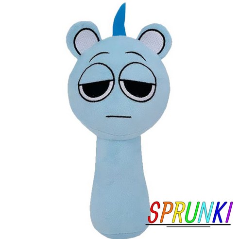 스프런키 Sprunki 캐릭터 피규어 봉제 애착 인형 선물, 1개, 04_스카이, 25cm