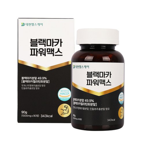 대현헬스케어 블랙마카 파워맥스 1 000mg x 90정