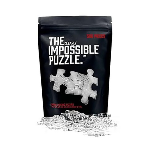 퍼즐 1000피스 The Clearly Impossible Puzzle 100 200 500 1000 Pieces Hard Puzzle for Adults Cool Diffi, 1000 Piece