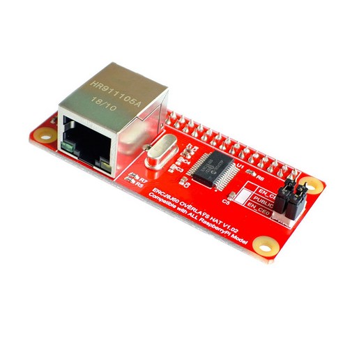 Raspberry PI Zero28J60 네트워크 어댑터 모듈 PI0 PIW 호환 가능, 보여진 바와 같이, 하나