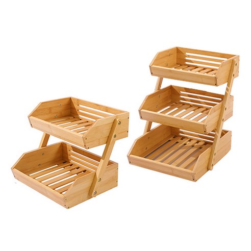 디저트를 아름답게 진열하는 원목 진열대