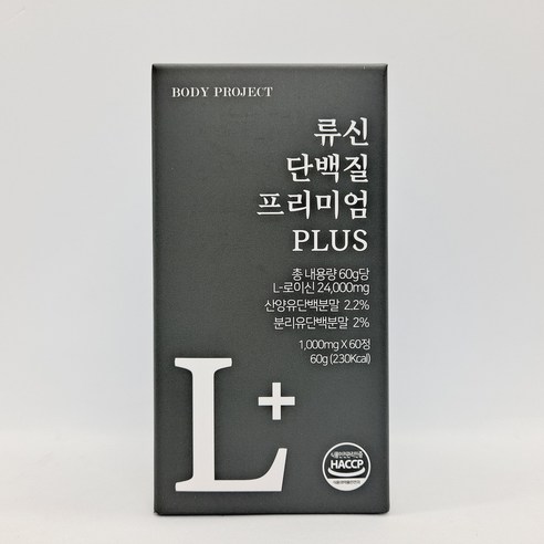 지에스바이오 바디프로젝트 류신 프리미엄 1000mg x 60정 /GV, 1개