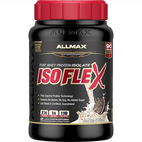 Allmax 아이소플렉스 퓨어 웨이 프로틴 아이솔레이트, 1개, 907g