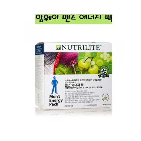 암웨이 뉴트리라이트 맨즈 에너지 팩, 315g, 1개