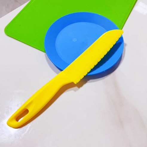 2 4 6개구성 무독성 어린이 안전칼 유아 칼 아동 소꿉놀이 아동칼 KC인증, 2개, 노랑