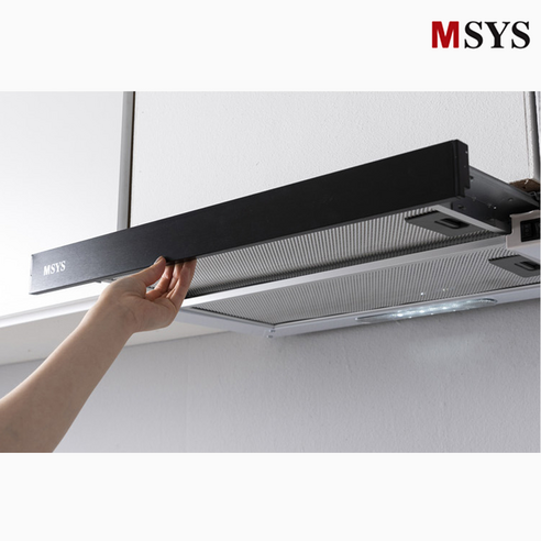 한샘 주방후드 HDB-MSH61 60 MSB60 가스렌지 후드 교체 하츠, 한샘 슬라이딩-블랙
