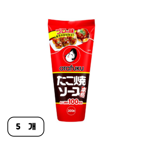 오타후쿠 타코야키 소스, 300g, 5개