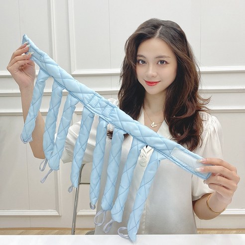 헤어롤 웨이브 셀프 멀티 틱톡 파마도구, 1개, 블루