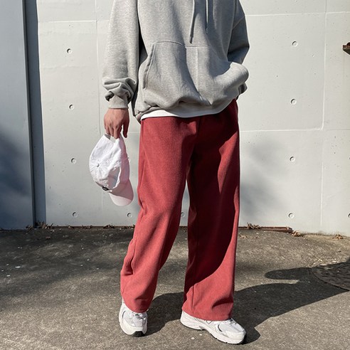 핵보온, 따뜻한 겨울을 위한 양털기모, 와이드 실루엣의 코듀로이 팬츠, 다양한 사이즈 옵션 제공