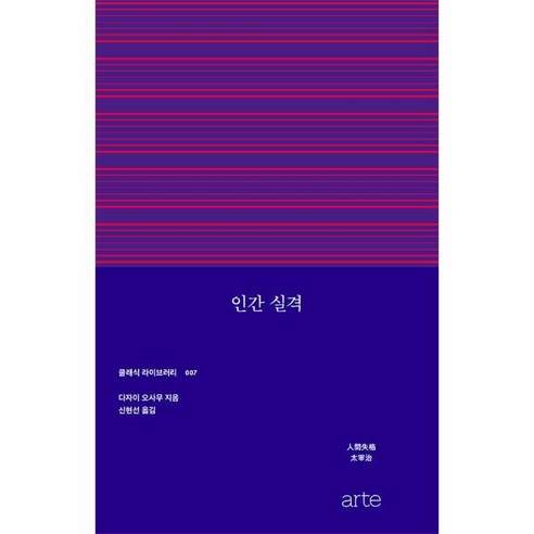 웅진북센 인간 실격 - 클래식 라이브러리 7, One color | One Size, 9788950919450