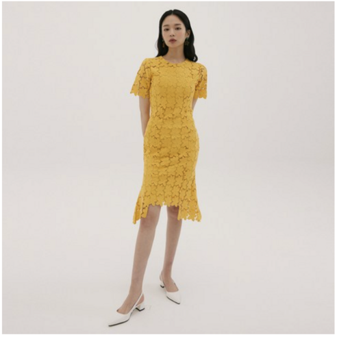 원피스  리올그 FSK SHORT SLEEVE LACE LONG 원피스