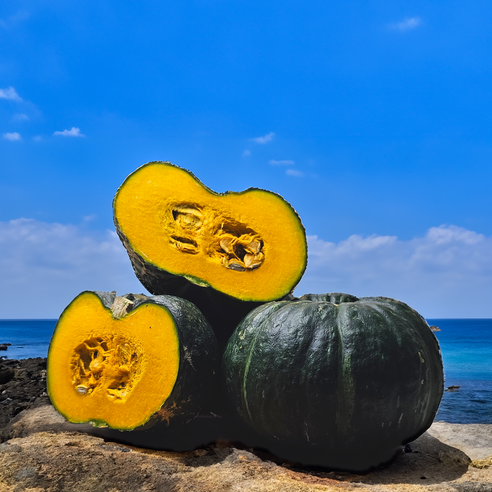 다복식탁 제주 미니 단호박 밤호박 보우짱 국내산, 세척 못난이 미니밤호박, 1박스, 2.5kg