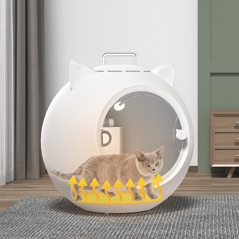 고양이 귀 모양 반려동물 드라이룸으로 반려동물의 건조를 즐겁고 효율적, 편안하게