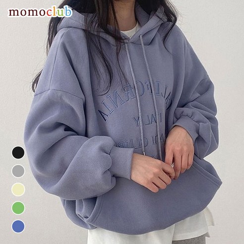 따뜻함, 편안함, 스타일을 완벽하게 조화한 모모클럽 기모 후드티 오버핏
