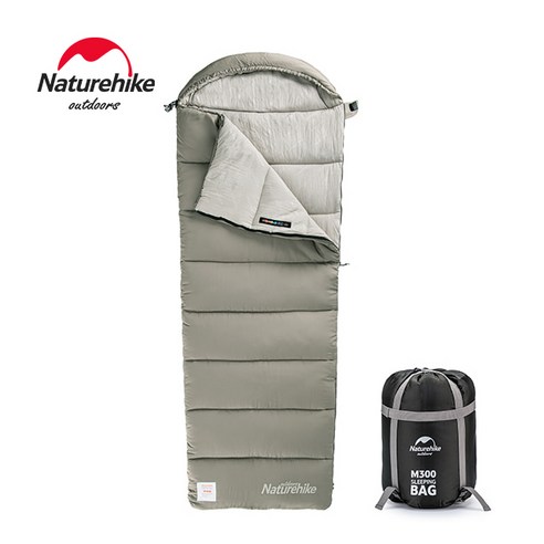 NH20MSD02信封带帽可水洗棉睡袋M300, 라이트카키