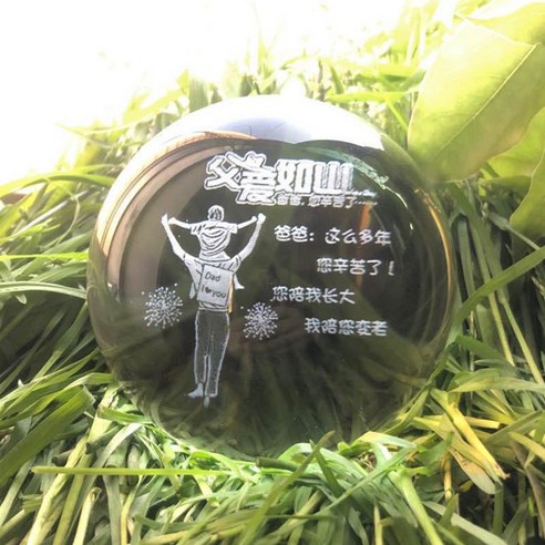 DFMEI 크리스털 볼 클리어 아이덴티티 픽처스 글라스 볼 큐티 픽처스, 색깔4, 하나