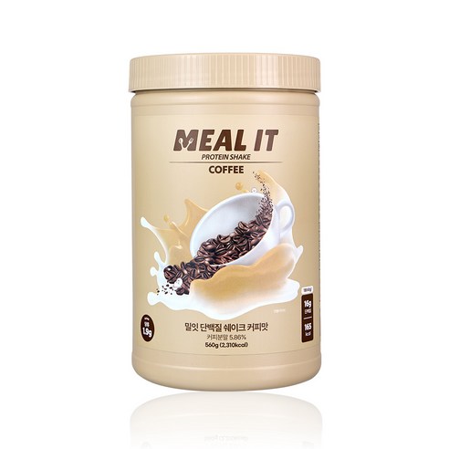 밀잇 식단관리 대용량 쉐이크 커피맛, 560g, 1개