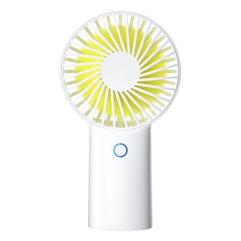 지수라이프 미니 핸디 팬 USB 휴대용 선풍기 4000mAh, White, F2B