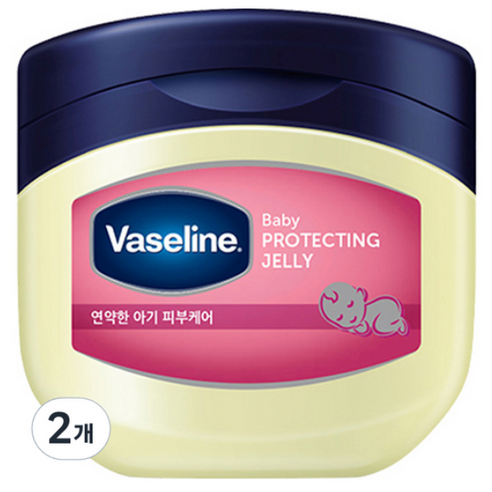 바세린 프로텍팅 젤리 베이비 바디버터 베이비 파우더향, 100ml, 1개