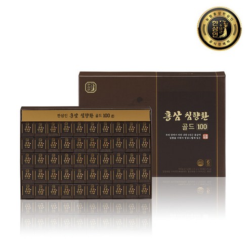 한삼인 홍삼침향환골드 100환 x 1세트, 100개입, 3.75g, 1개