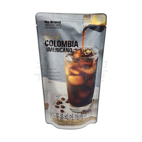 노브랜드 커피  [퀴클리몰] 노브랜드 블랙 콜롬비아 아메리카노 230ml x 20개 파우치형