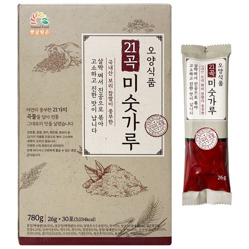 오양식품 21곡 미숫가루 스틱 선식 식사대용 30스틱, 1박스, 780g
