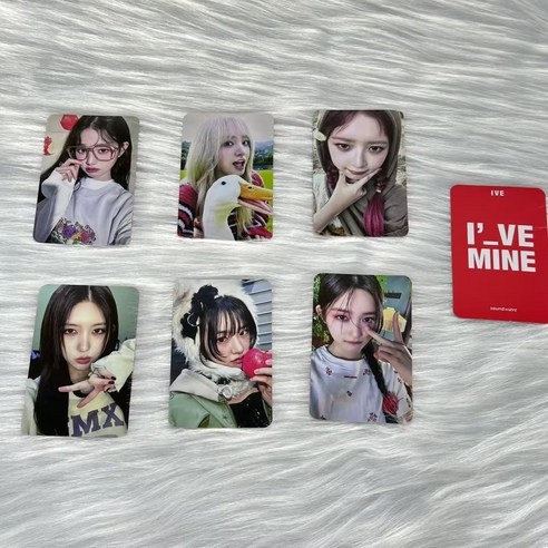 아이브 포카 IVE 싱가포르 스페셜카드 br 라이브카드 사인카드 MINE 앨범 장원영 안유진 아이돌 굿즈 포토카드, 007-6장