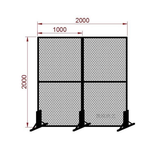 장식파티션 철제 사진 전시 가벽 전시회 파티션 가림막, A. 2x2m