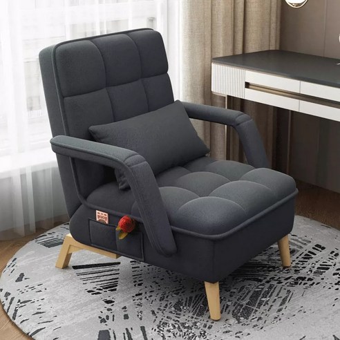 ANYOU소파 슬립온 소파 의자 가정용 편안하다 오래 앉아 있다 사무용소파, 다크그레이