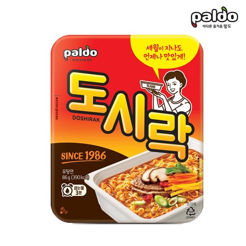 팔도 도시락 김치맛 86g, 6개