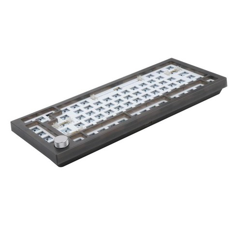 NT75 3/5pin 핫 스왑 가스켓 기계식 키보드 DIY 키트, {"색상":"스모키 블랙"}, {"사이즈":"33.5x13.5cm"}, {"수건소재":"ABS PC"}