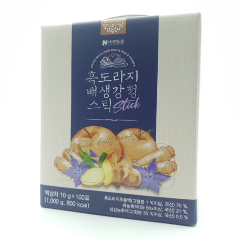 네이처드림 흑도라지 배 생강청 스틱 100p, 1kg, 1개