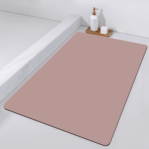 BALMITE 빨아쓰는 규조토 발매트 1+1, 직사각형(40×60cm), 피치+베이지