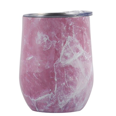 물컵 스테인리스강 와인컵 U형 계란 보온컵 달걀껍질 컵, 분대리., 12oz