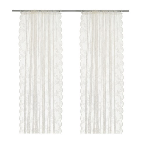 공간에 스며드는 섬세한 아름다움, 이케아 망사 커튼 한 쌍 (401.718.63) 이케아커튼