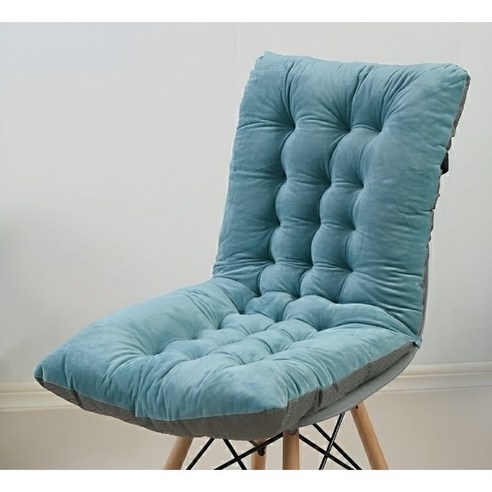 사무실 등받이 의자 쿠션 방석, 블루