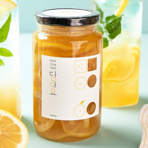 수제 레몬청 수제과일청 레모네이드 에이드 베이스 재료 청량한 여름 향연