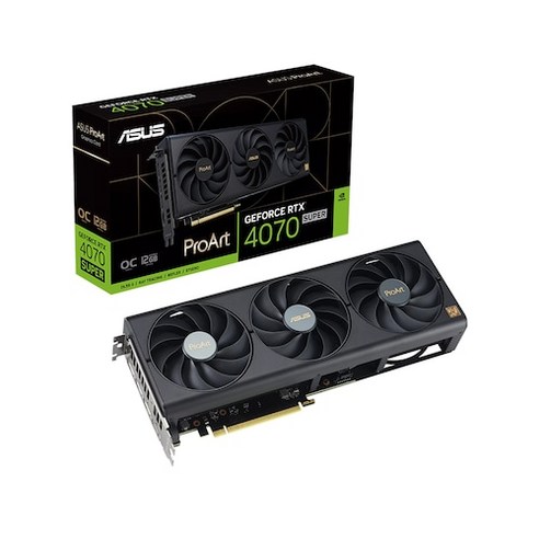 ASUS ProArt 지포스 RTX 4070 O12G OC D6X 12GB, ProArt RTX 4070 SUPER O12G