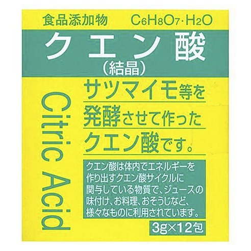 Taiyo Pharmaceutical Co. Ltd 구연산 분말 포장 12개입, 1개, 36g
