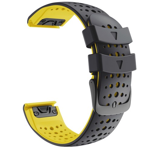 Garmin MARQ Captain Driver Expeditio 스트랩 가민 QUICKFIT 22mm 통기성 고무 퀵 릴리스 손목 스트랩, #7, Quick Fit 22mm