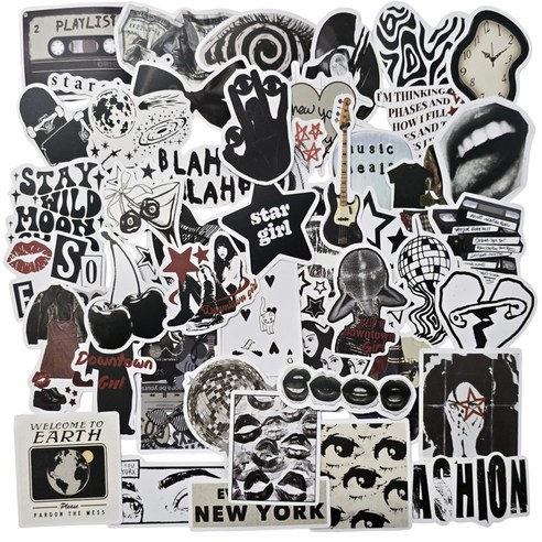 포트렘 캐리어 노트북 스티커, 12_블랙