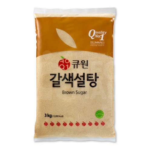 큐원 갈색설탕, 3kg, 1개 
가루/조미료/오일