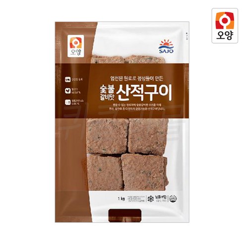 닭고기몰 사조오양 숯불 구이맛 고기산적, 6개, 1kg