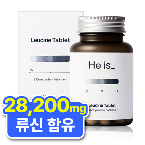 히이즈 류신 타블렛 28200mg 단백질 중년 근육, 60정, 1개 단백질보충제