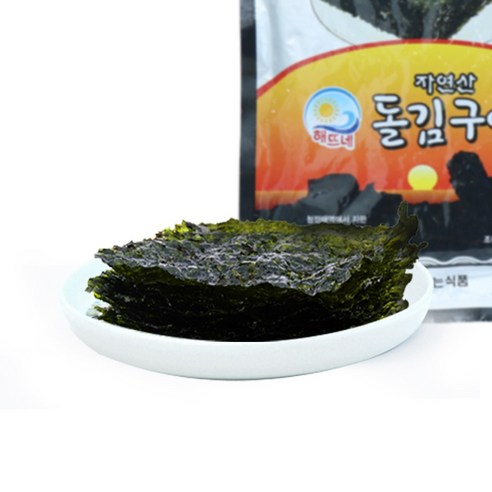 해뜨네 김 부각 자반 다시마 고추 튀각 간식 술안주 조미김, 01. 파래 돌자반 볶음(50g), 1개