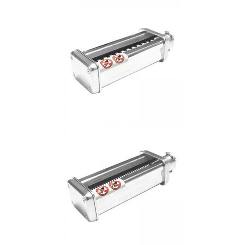 KenWood 스탠드 믹서 액세서리 용 2pcs 파스타 메이커 부착물, {"색상":"은"}, {"수건소재":"스테인리스강 및 합금"}